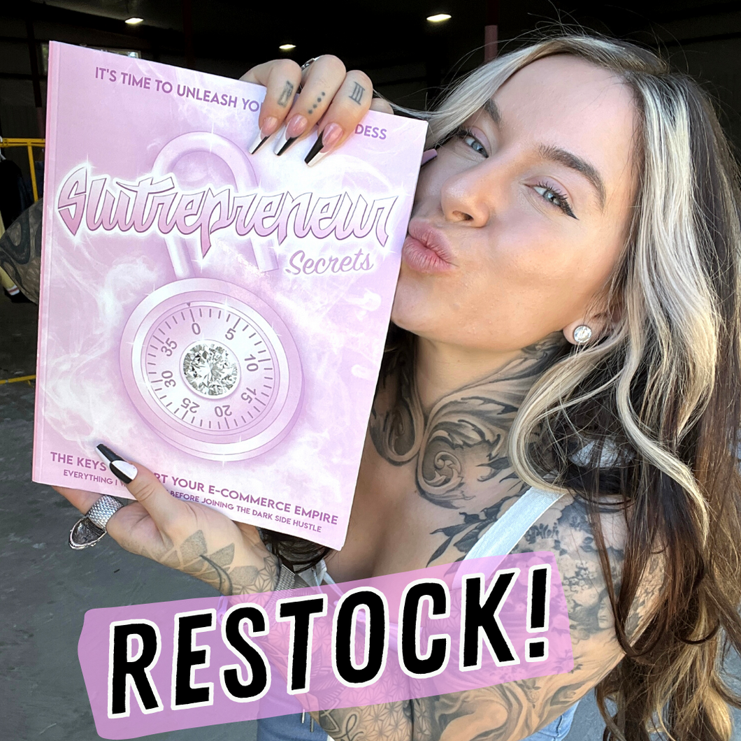 Slutrepreneur Secrets XXXL Book + Bonus Slut Success University Notebook Bundle!