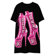 Load image into Gallery viewer, Stripper Shoes T-shirt Dress
