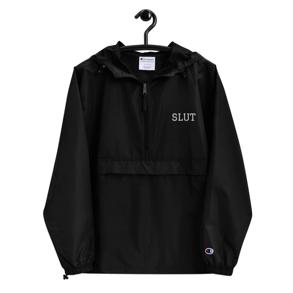 Slut Embroidered Champion Packable Jacket