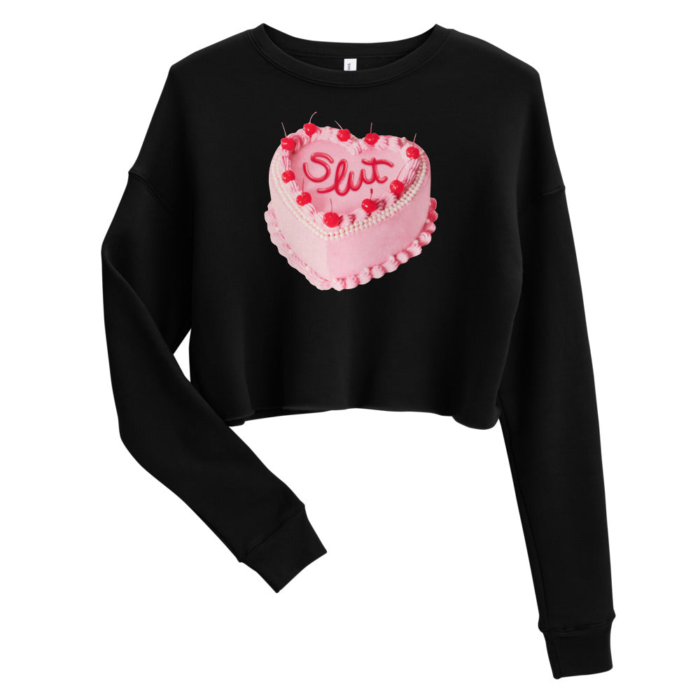 Slut Cake Crop Sweatshirt